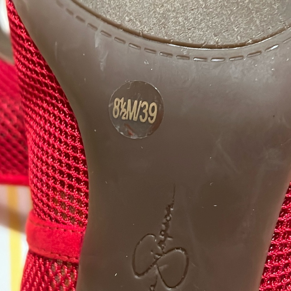 Jessica Simpson NEW Hemera Red Fishnet Mesh Stiletto Pumps